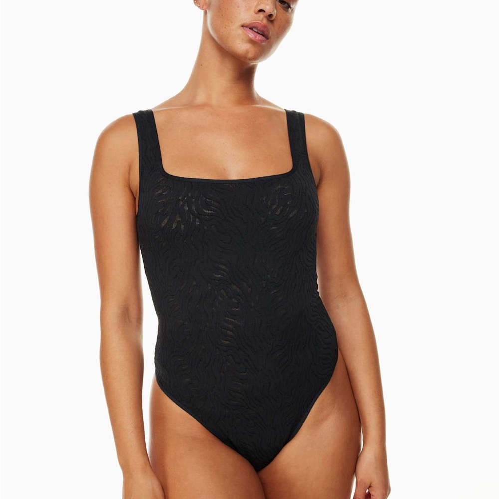 Beige Shapelace Tank Bodysuit